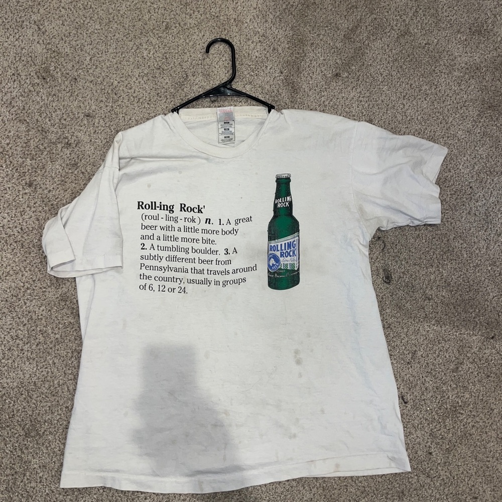 Fruit of the Loom rolling rock vintage t shirt